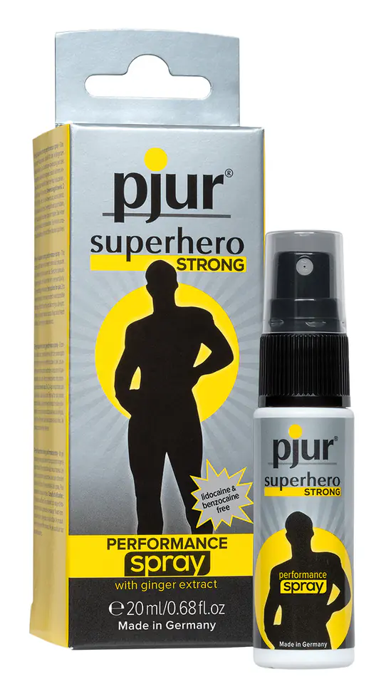 ⁨pjur superhero STRONG PERFORMANCE spray 20 ml⁩ at Wasserman.eu