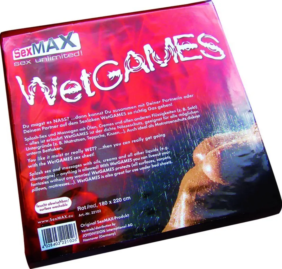 JoyDivision SexMAX WetGAMES Sex-Laken 180 x 220 (czerwone) w sklepie Wasserman.eu