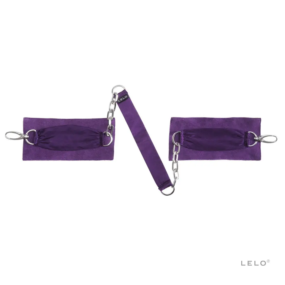 ⁨Jedwabne kajdanki Lelo Sutra Chinlink Cuffs Purple⁩ at Wasserman.eu