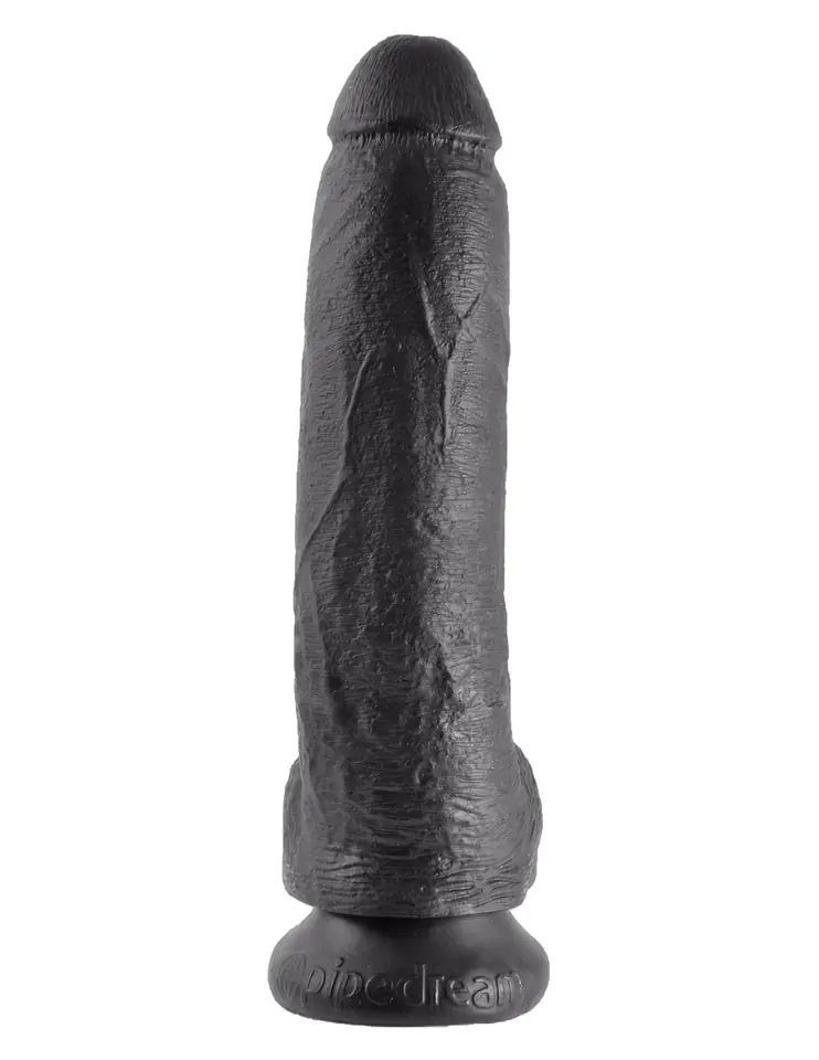 ⁨King Cock 9" Cock with Balls Black⁩ w sklepie Wasserman.eu