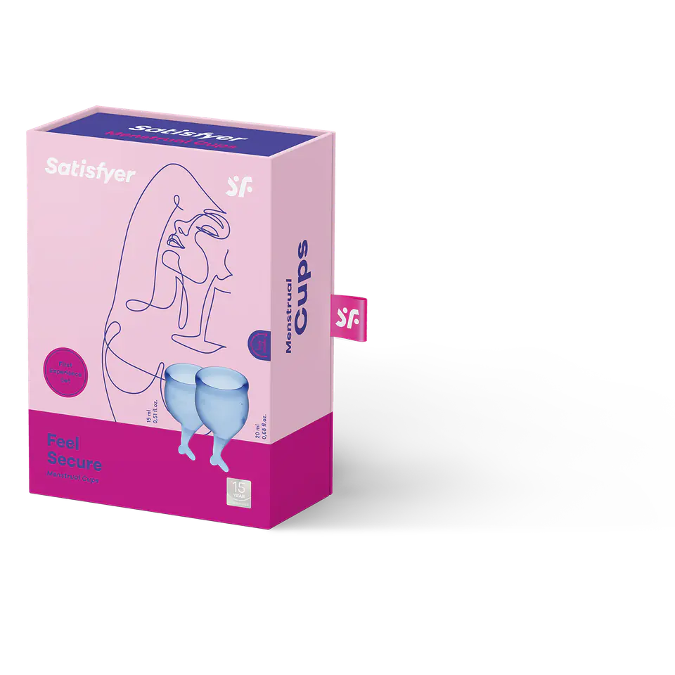 ⁨Feel Secure Menstrual Cup Set Dark Blue⁩ at Wasserman.eu