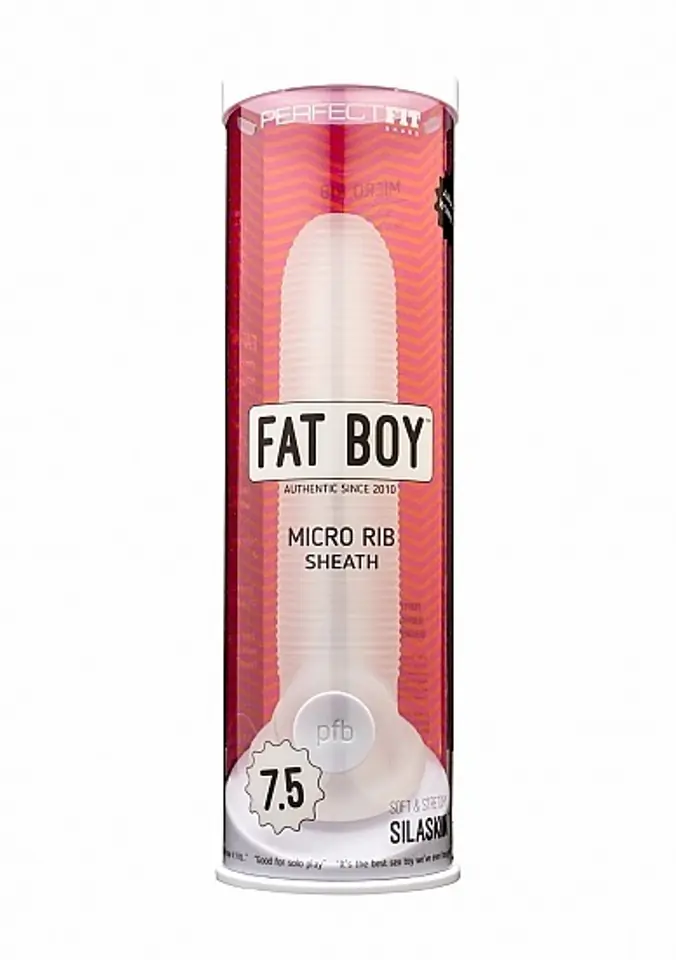 ⁨Fat Boy Micro Ribbed Sheath Clear 5,5"⁩ w sklepie Wasserman.eu