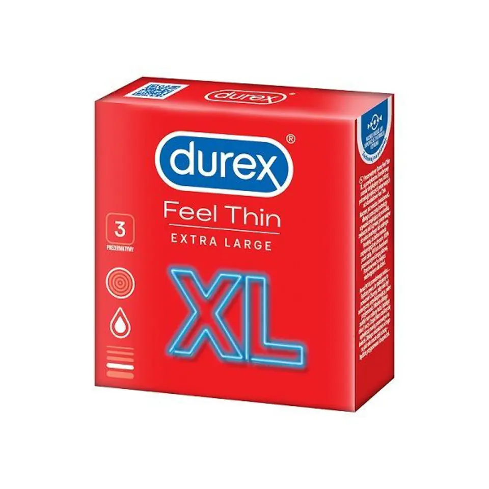⁨Durex Feel Thin XL 3pcs⁩ at Wasserman.eu