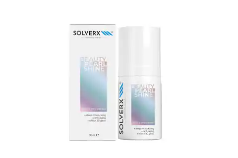 ⁨SOLVERX Face & Eyes Cream Krem na twarz i pod oczy Beauty Pearl Shine 30 ml⁩ w sklepie Wasserman.eu