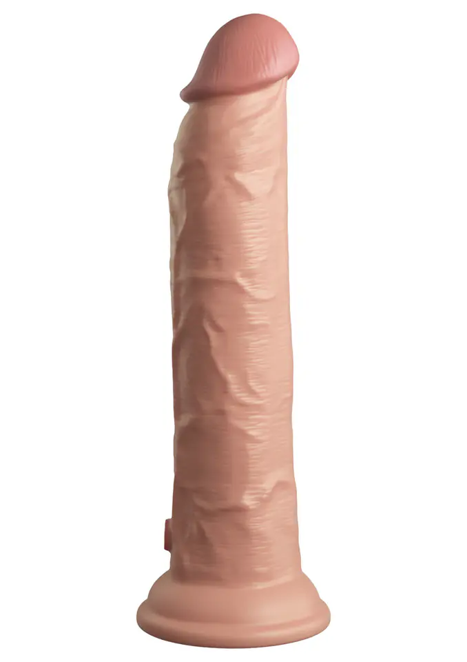 ⁨Miękkie silikonowe dildo z twardszym rdzeniem King Cock 9 Inch Dual Density Silicone Cock Light⁩ w sklepie Wasserman.eu