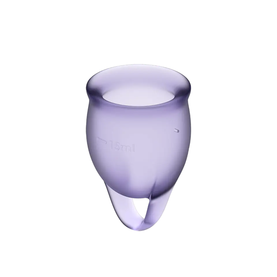 ⁨Satisfyer Feel Confident Menstrual Cup Set Lila⁩ w sklepie Wasserman.eu