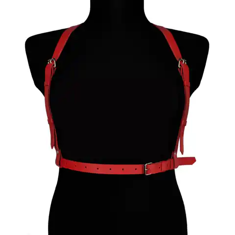 ⁨Leather harness Melisa red⁩ at Wasserman.eu