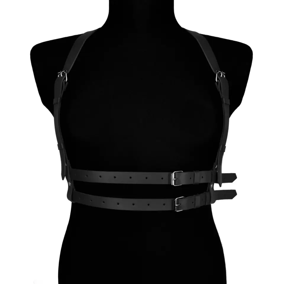 ⁨Leather harness Nastia black⁩ at Wasserman.eu