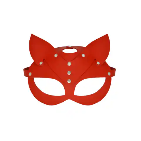 ⁨Leather mask Selina red⁩ at Wasserman.eu
