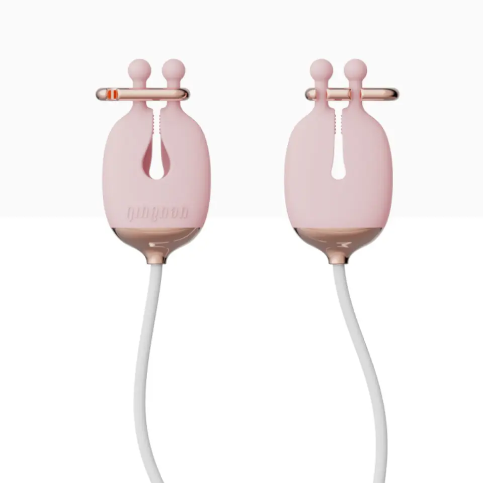 ⁨Qingnan No.2 Vibrating Nipple Clamps Pink⁩ at Wasserman.eu