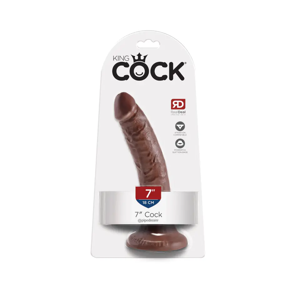 ⁨Dildo King Cock Pipedream 7 Brown⁩ w sklepie Wasserman.eu