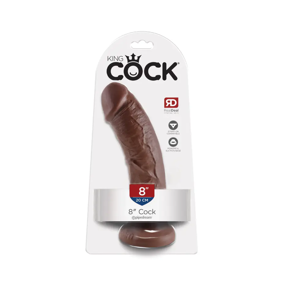 ⁨Dildo King Cock Pipedream 8 Brown⁩ at Wasserman.eu