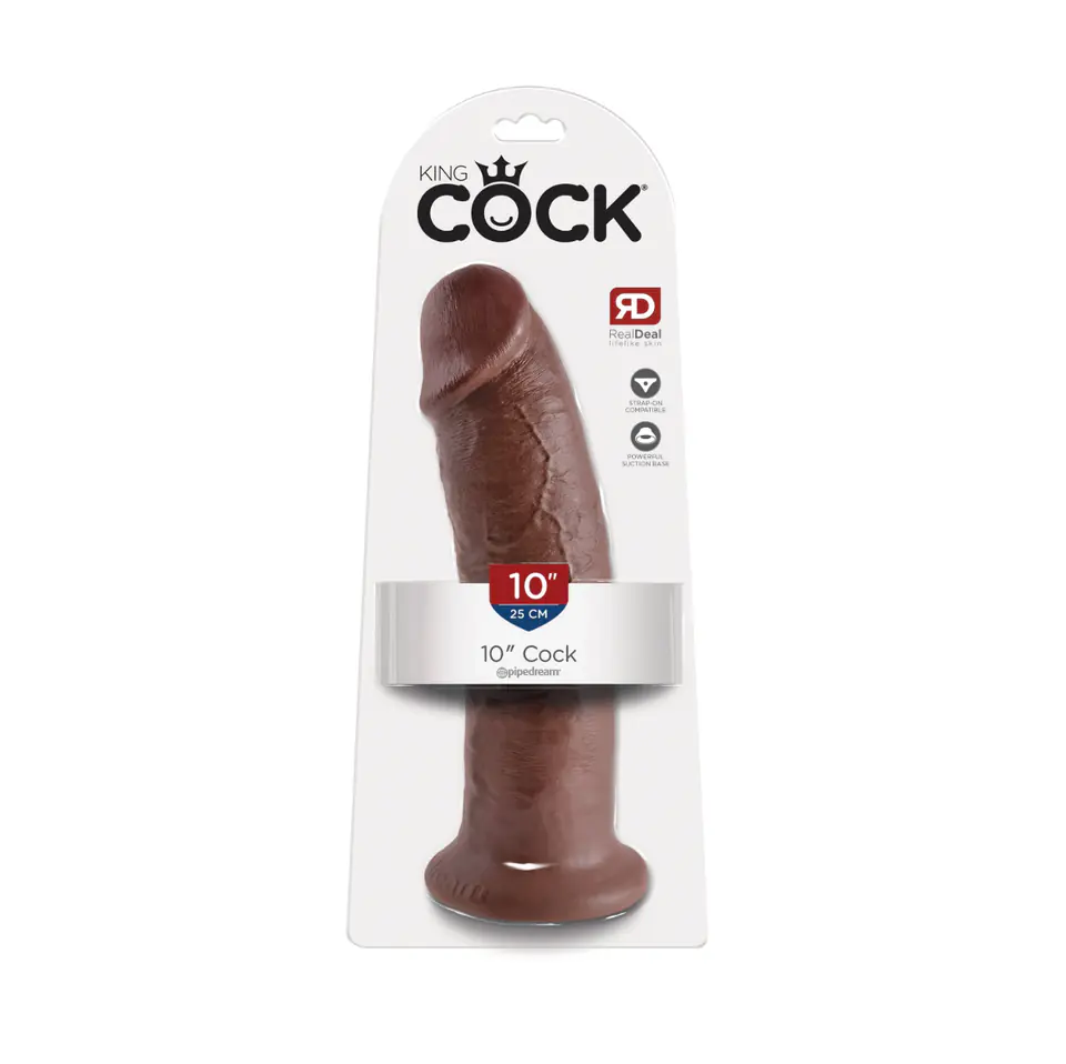 Dildo King Cock Pipedream 10 Brown w sklepie Wasserman.eu