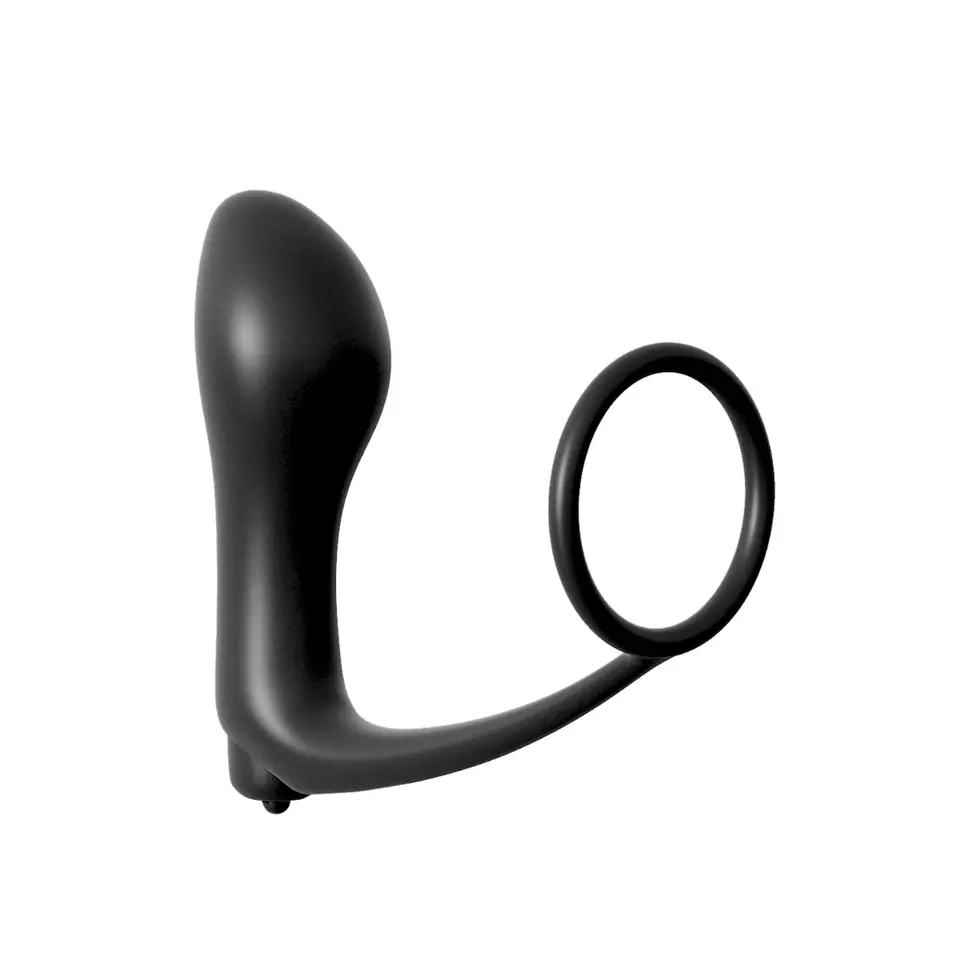 ⁨Wibrujący korek analny z pierścieniem Pipedream Ass-Gasm® Cock Ring Vibrating Plug⁩ w sklepie Wasserman.eu