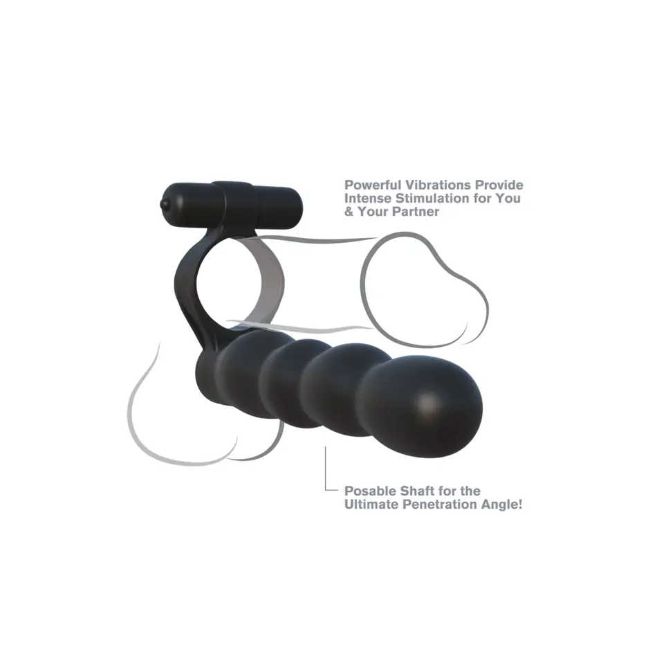Pipedream Fantasy C-Ringz Posable Partner Double Penetrator w sklepie Wasserman.eu
