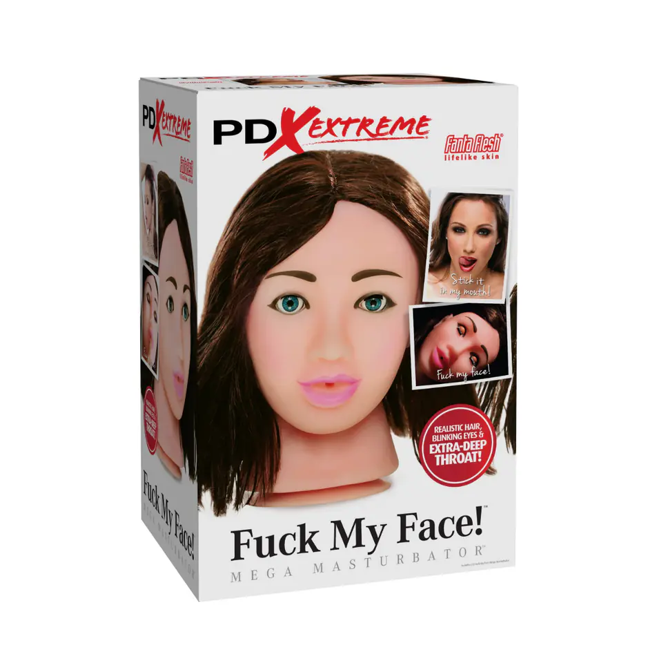 ⁨Pipedream PDX Extreme Fuck My Face Mega Masturbator Brunette⁩ w sklepie Wasserman.eu