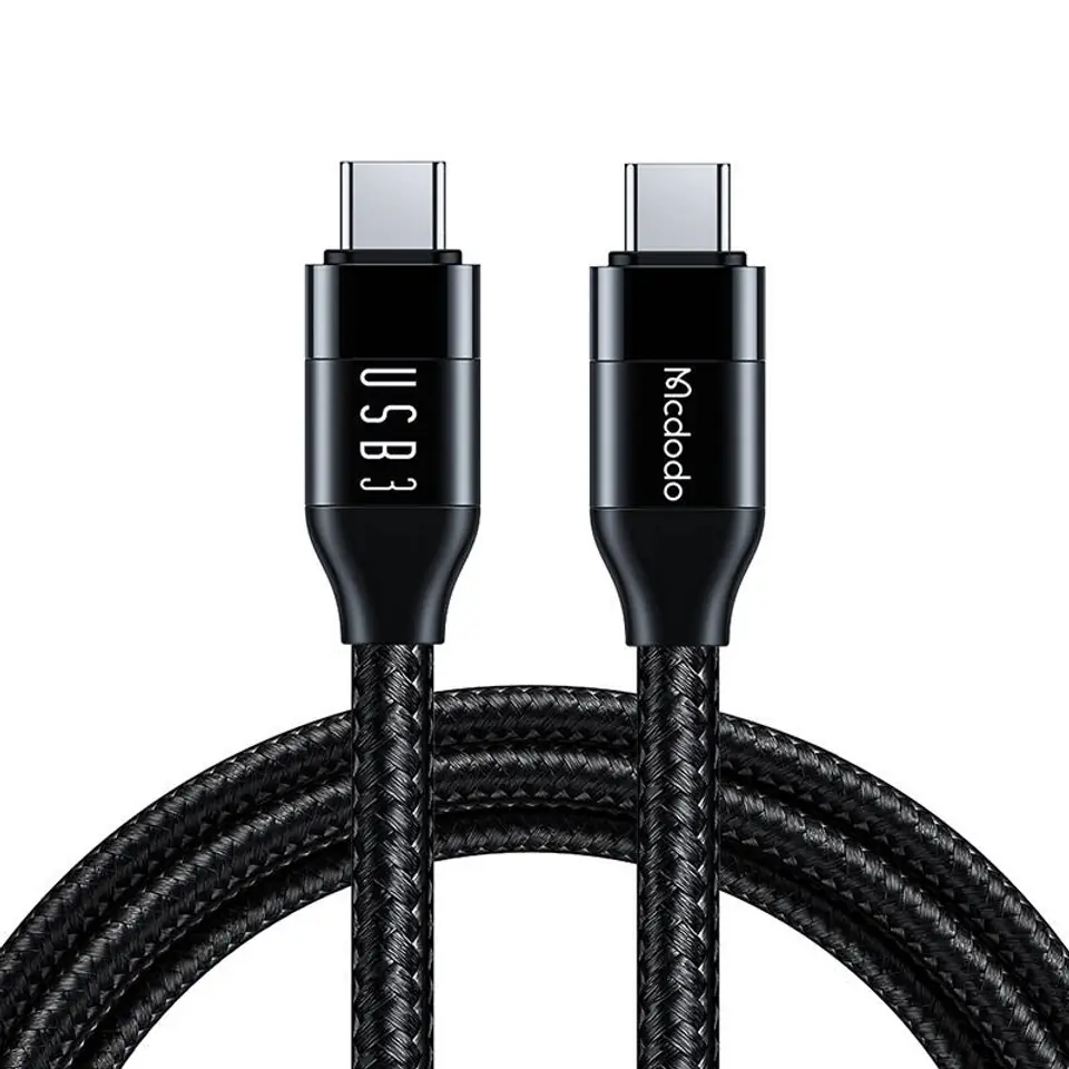 ⁨Kabel USB-C do USB-C Mcdodo CA-7132, 100W, 1.2m (czarny)⁩ w sklepie Wasserman.eu