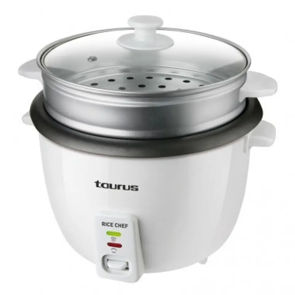 ⁨Taurus RICE CHEF rice cooker 1.8 L 700 W Grey, White⁩ at Wasserman.eu