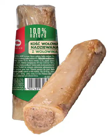 ⁨MACED Bone stuffed with beef - chew for dog - 150g⁩ at Wasserman.eu