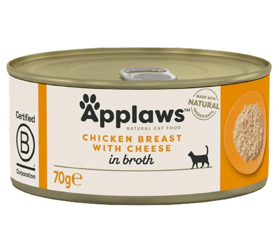 APPLAWS Natural Cat Food Chicken with cheese - wet cat food - 70g at Wasserman.eu