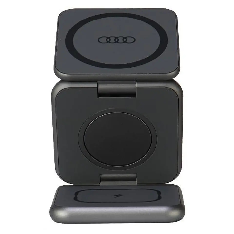 ⁨Audi składana ład. indukcyjna 3w1szary/grey Big Logo AU-MWC3IN1-GT/D1-GY⁩ w sklepie Wasserman.eu