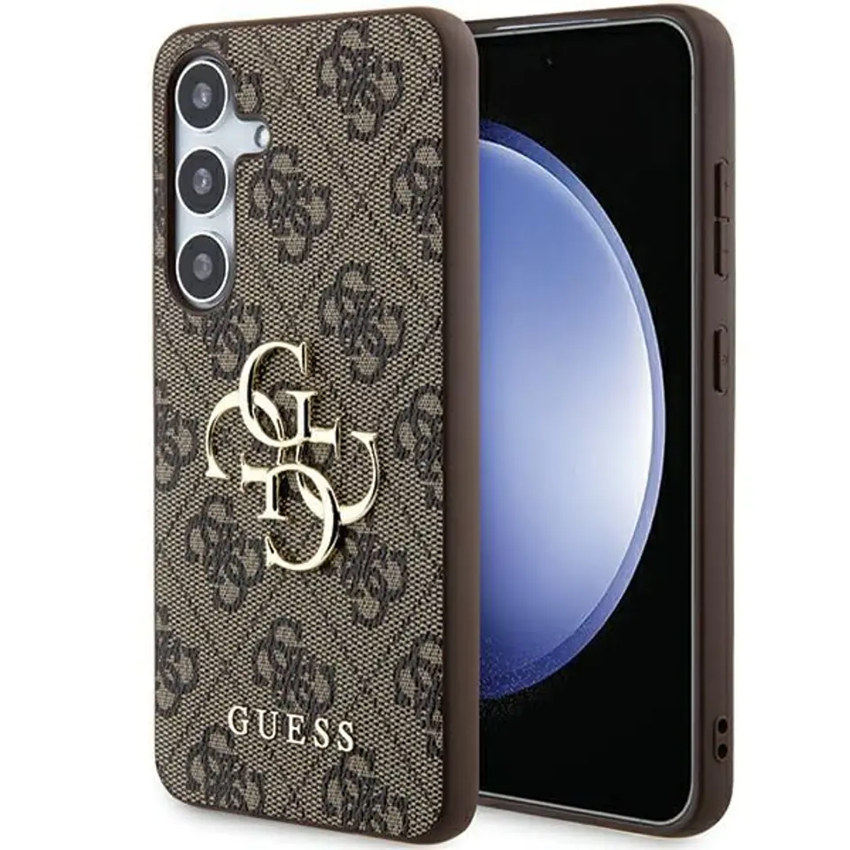 ⁨Guess GUHCSA554GMGBR A55 A556 brązowy/brown hardcase 4G Big Metal Logo⁩ w sklepie Wasserman.eu