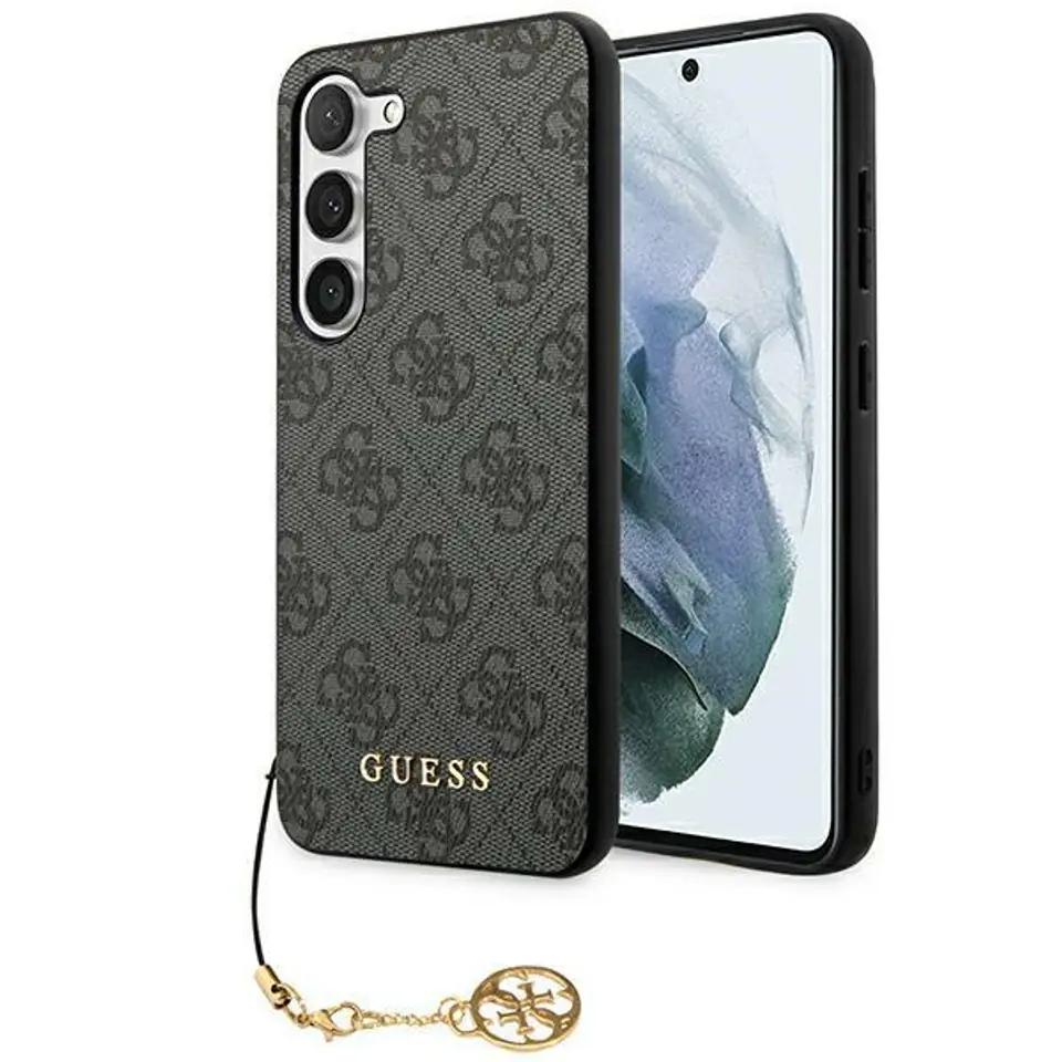 ⁨Guess GUHCSA55GF4GGR A55 A556 czarny/black hardcase 4G Charms Collection⁩ w sklepie Wasserman.eu