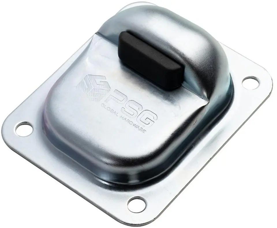 ⁨Przykręcany stoper do bramy PSG 61.092.OG (120x100/H43) z gumowym odbojem⁩ w sklepie Wasserman.eu