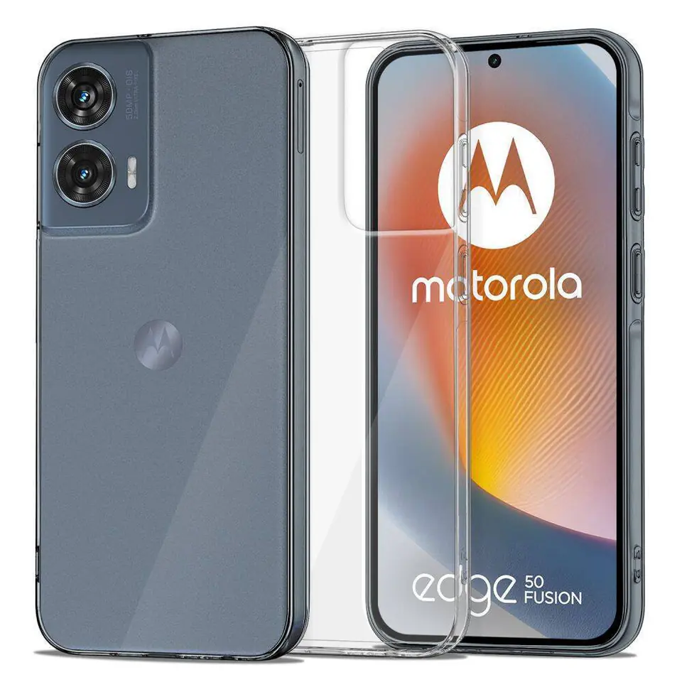 ⁨Etui MOTOROLA MOTO EDGE 50 FUSION 5G Tech-Protect FlexAir Crystal transparentne⁩ w sklepie Wasserman.eu