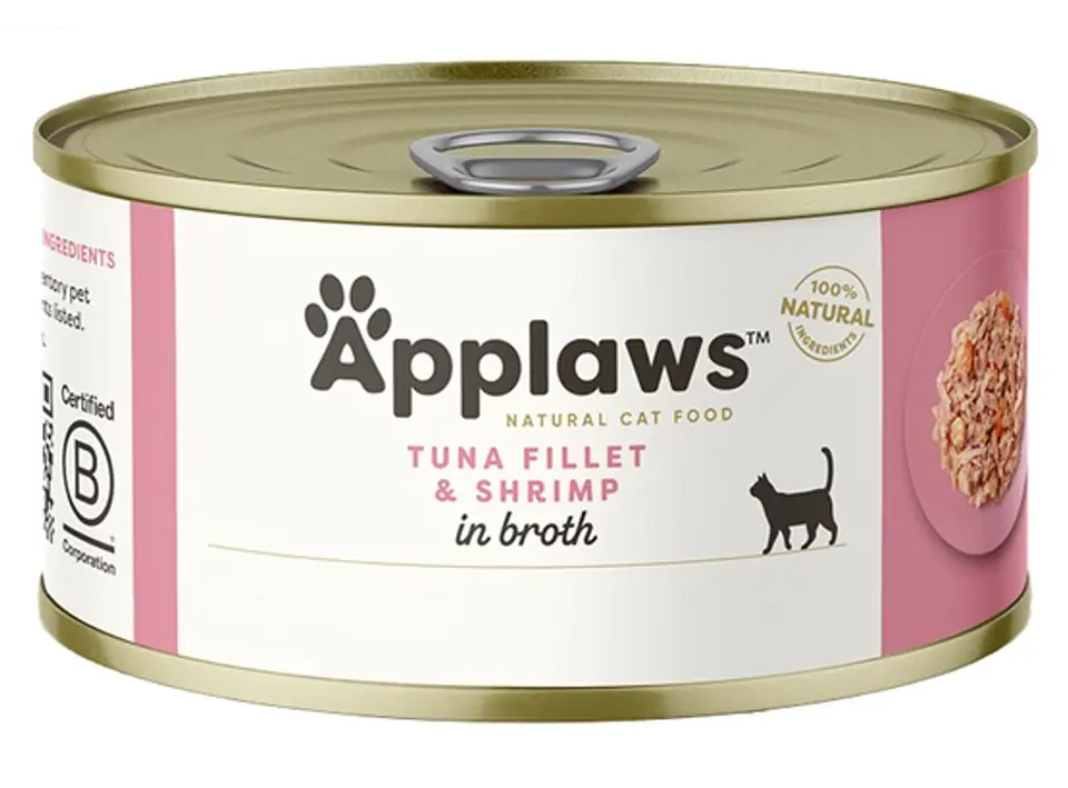 ⁨Applaws can for cat Tuna and Shrimp 70g⁩ at Wasserman.eu