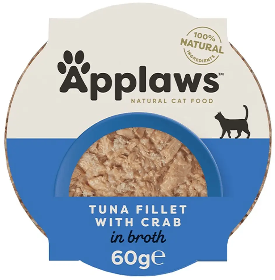 ⁨Applaws miseczka dla kota Filet z Tuńczyka z Krabami 60g⁩ w sklepie Wasserman.eu