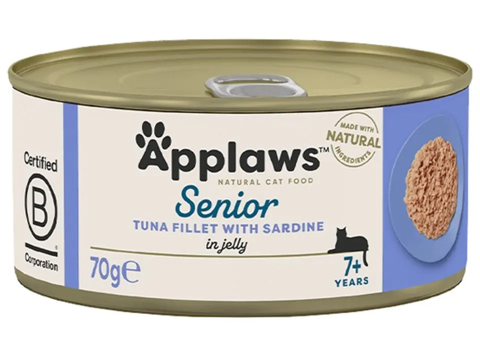 ⁨APPLAWS Tuna with Sardine in Jelly - SENIOR (Senior Can Of Sardines in Jelly) 70g [1031]⁩ at Wasserman.eu