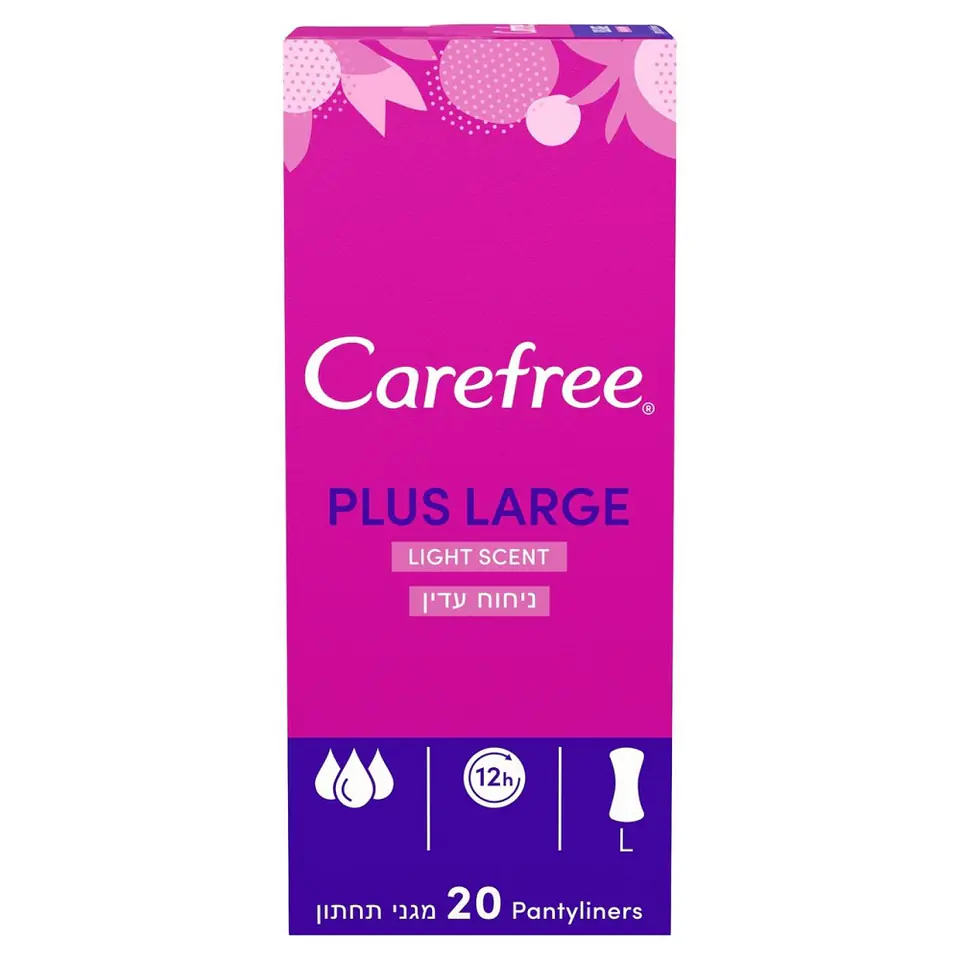 ⁨Carefree Plus Large wkładki higieniczne Light Scent 20szt.⁩ w sklepie Wasserman.eu