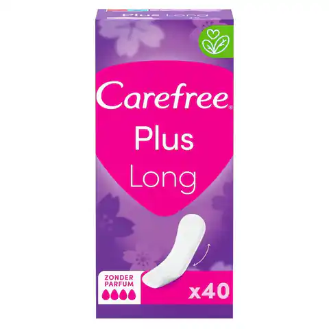 ⁨Carefree Plus Long wkładki higieniczne Unscented 40szt.⁩ w sklepie Wasserman.eu
