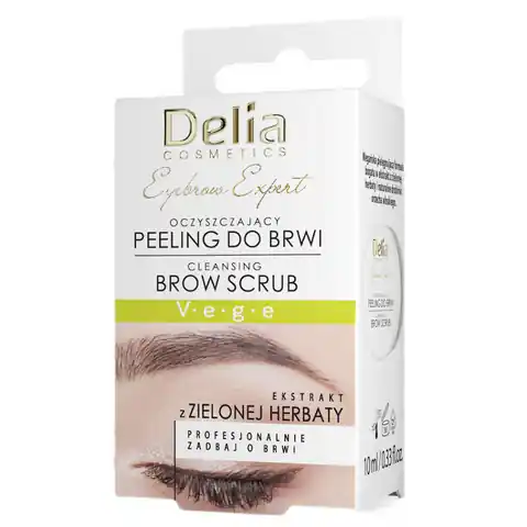 ⁨Delia Eyebrow Expert oczyszczający peeling do brwi 10ml⁩ w sklepie Wasserman.eu