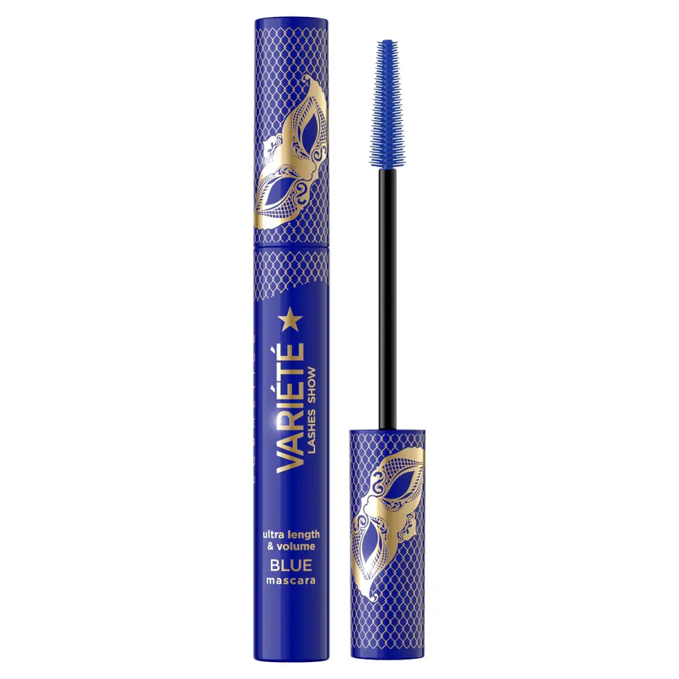 Eveline Cosmetics Variete pogrubiająco-wydłużający tusz do rzęs Blue 9ml w sklepie Wasserman.eu