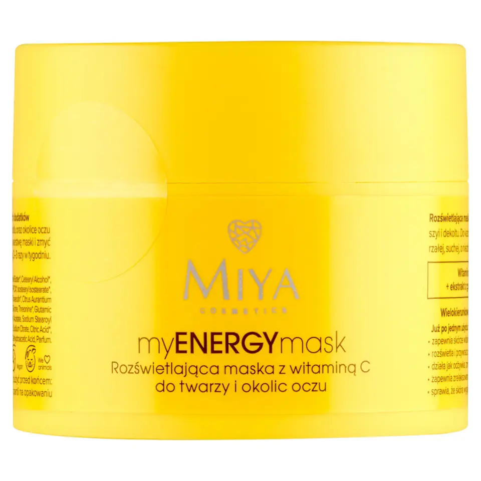 ⁨Miya Cosmetics myENERGYmask rozświetlająca maska z witaminą C 50ml⁩ w sklepie Wasserman.eu