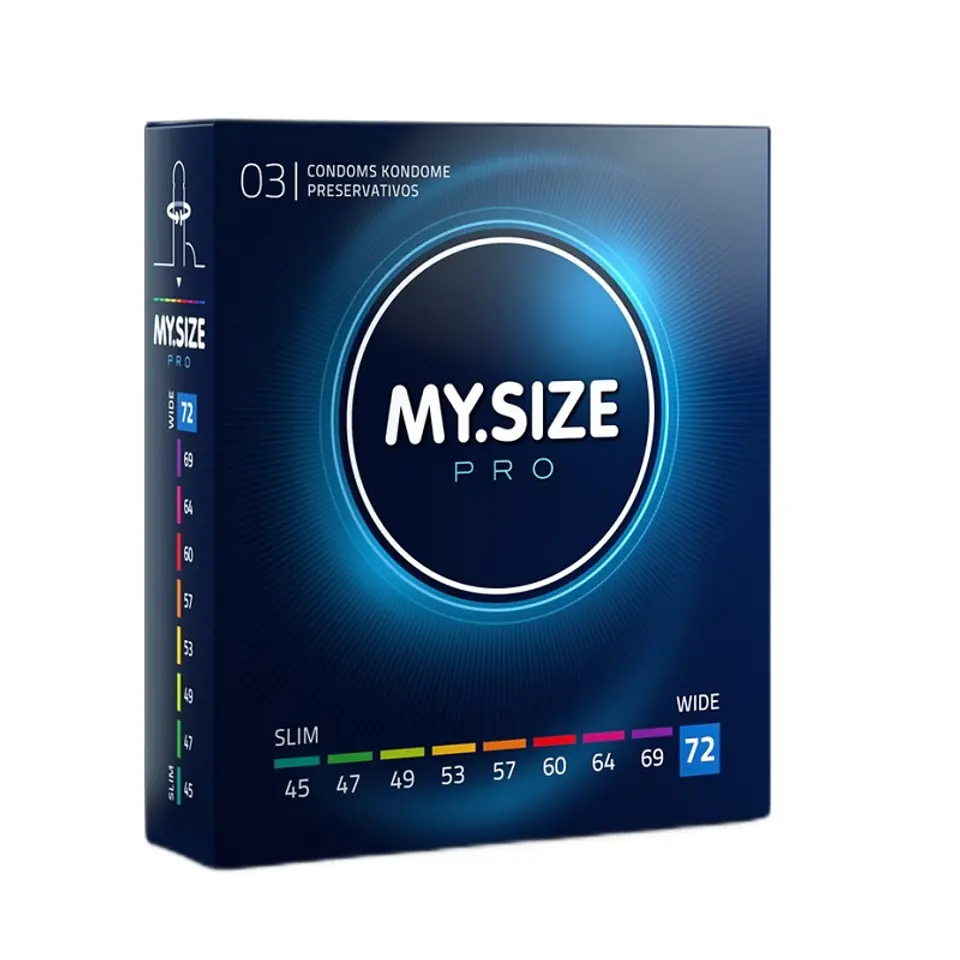 ⁨MY.SIZE PRO Condoms prezerwatywy 72mm 3szt⁩ w sklepie Wasserman.eu