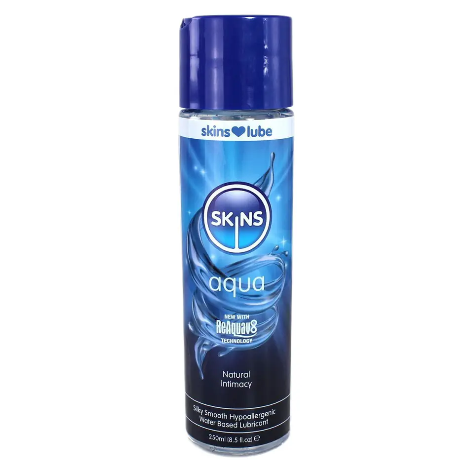 ⁨Skins Lube Aqua żel intymny na bazie wody 250ml⁩ w sklepie Wasserman.eu