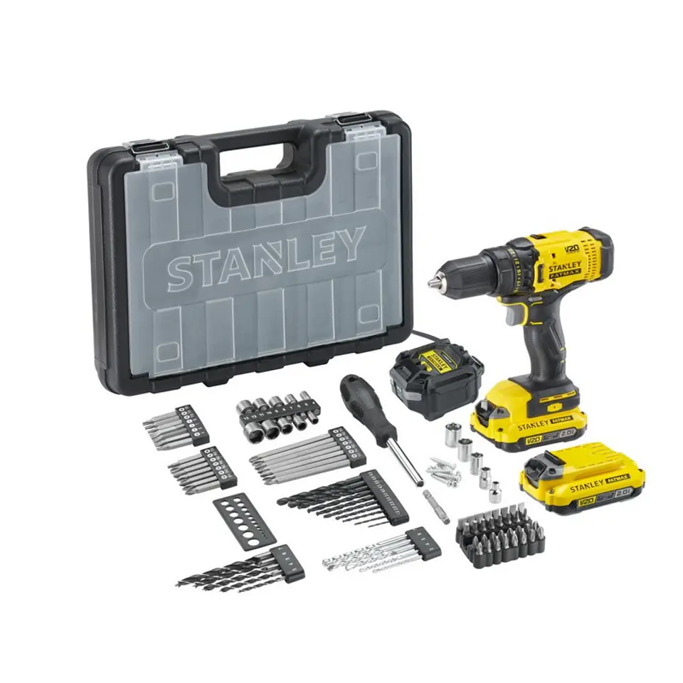 ⁨STANLEY V20 SCREWDRIVER SFMCD700D2A CASE +80ACC⁩ at Wasserman.eu