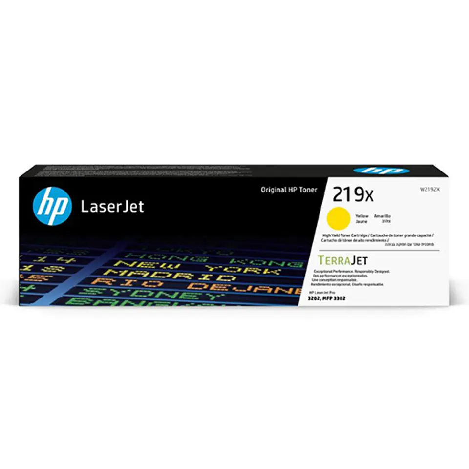 ⁨HP TerraJet oryginalny toner W2192X, HP 219X, yellow, 2500s, high capacity⁩ w sklepie Wasserman.eu