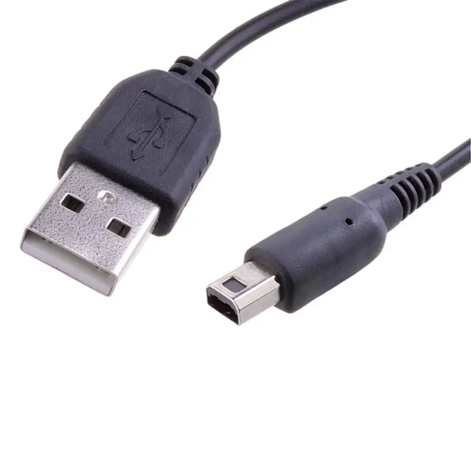 ⁨Avacom USB kabel (2.0), USB A M - Nintendo 3DS M, 1.2m, okrągły, czarny⁩ w sklepie Wasserman.eu