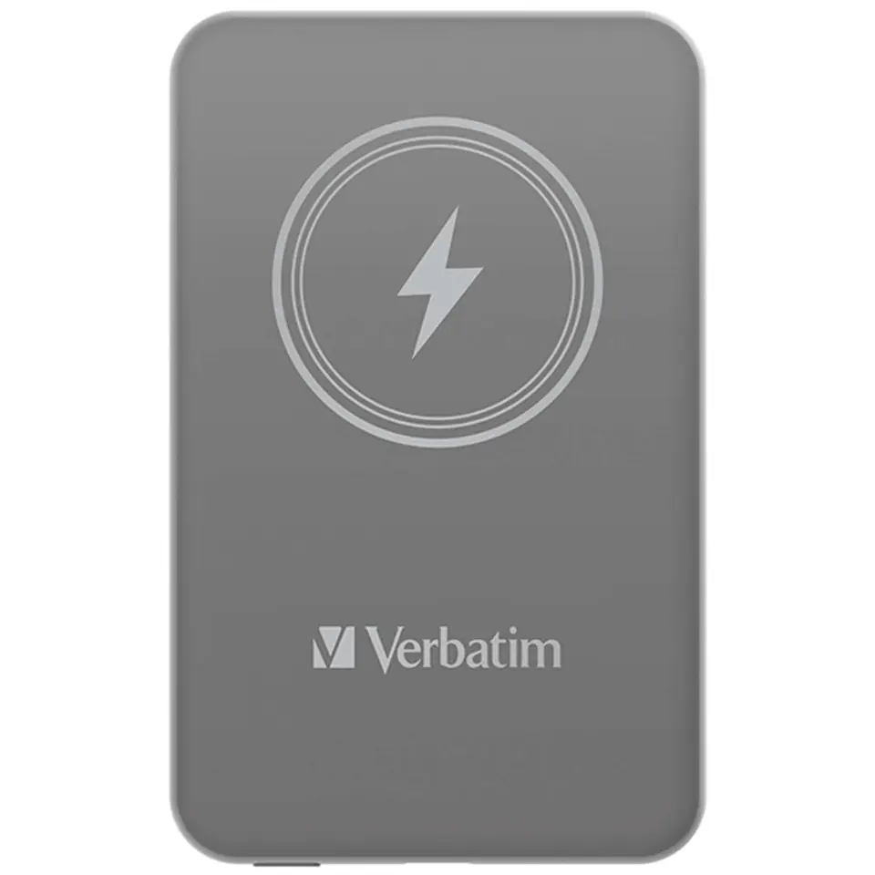 ⁨Verbatim ChargeÂ´nÂ´Go Magnetic Wireless Power Bank 5000 Grey⁩ at Wasserman.eu