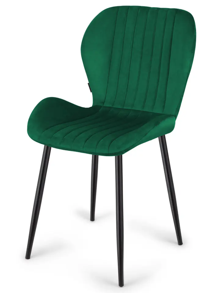 ⁨Krzesło tapicerowane MONTI VELVET GREEN⁩ w sklepie Wasserman.eu