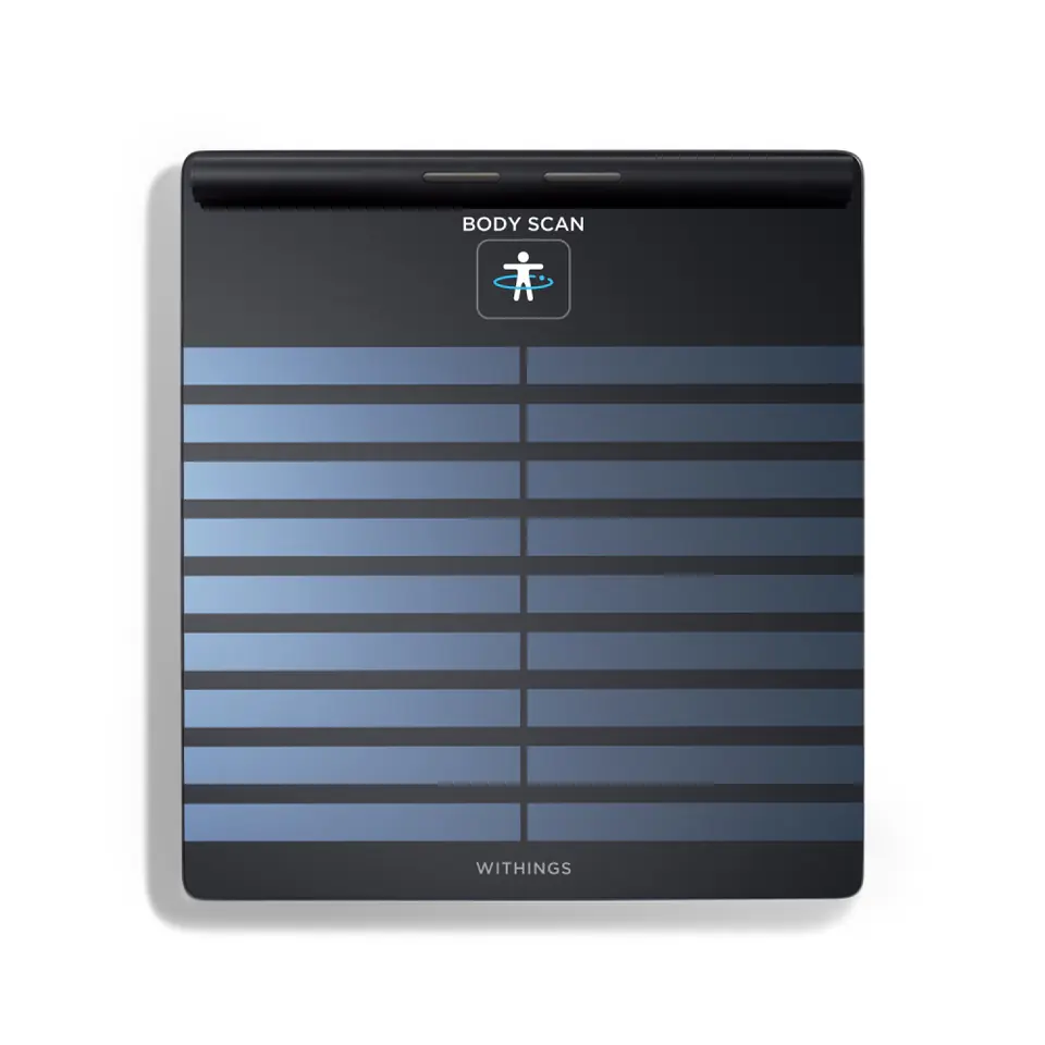 ⁨Waga łazienkowa WITHINGS Body Scan (maks. 200kg /Czarny)⁩ w sklepie Wasserman.eu