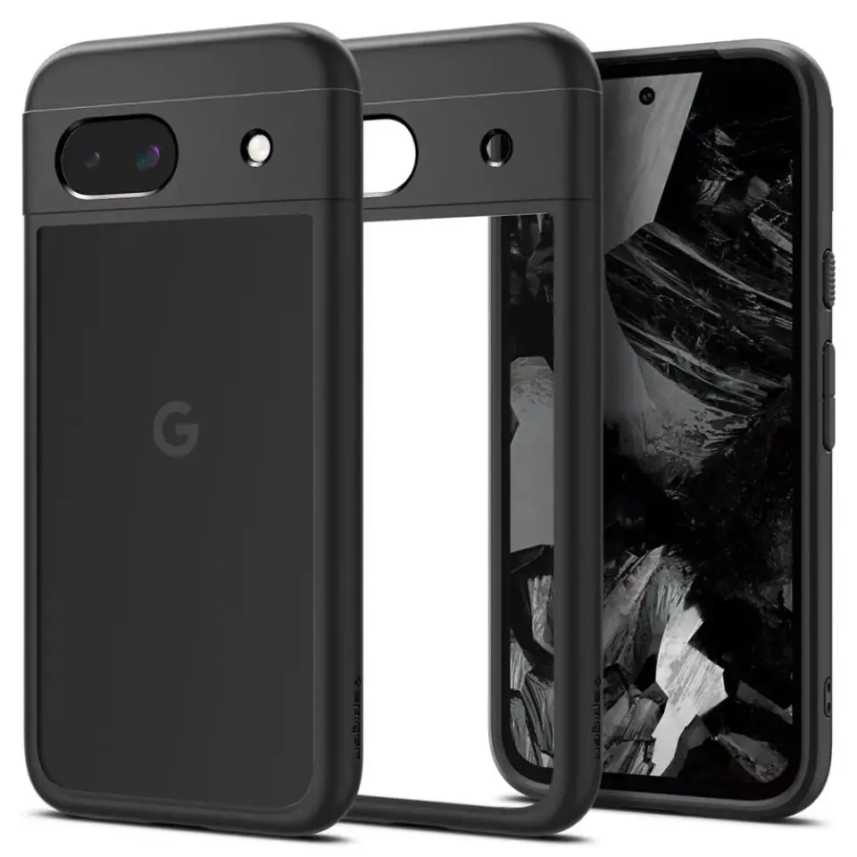 ⁨Etui Spigen Ultra Hybrid do Google Pixel 8A Matte Black⁩ w sklepie Wasserman.eu