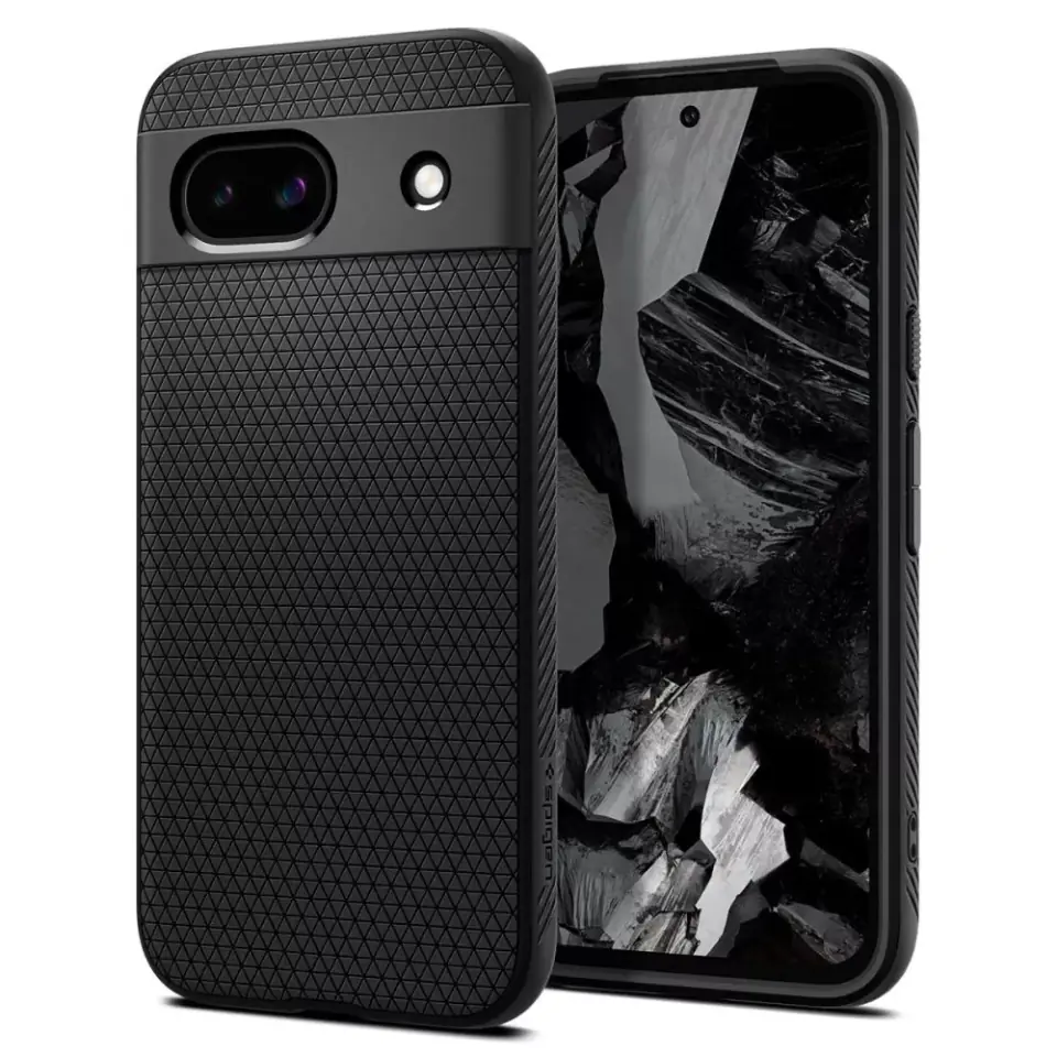 ⁨Etui Spigen Liquid Air do Google Pixel 8A Matte Black⁩ w sklepie Wasserman.eu