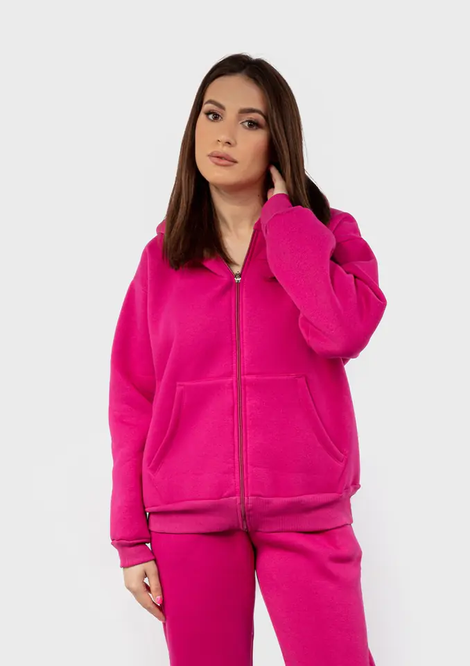 ⁨Bluza DK-K-B1 FUKSJA BAWEŁNA GRUBA (kolor fuksja, rozmiar 2xl)⁩ w sklepie Wasserman.eu