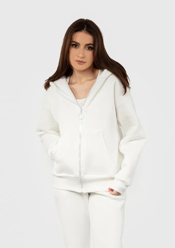 ⁨Bluza DK-K-B1 ECRU BAWEŁNA GRUBA (kolor ecru, rozmiar L)⁩ w sklepie Wasserman.eu