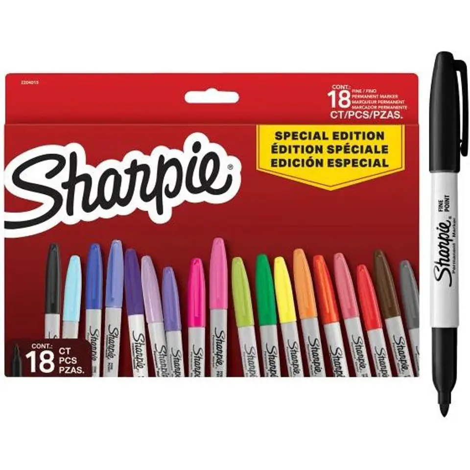 ⁨Markery permanentne SHARPIE edycja limitowana 18 kolorów 2204015⁩ w sklepie Wasserman.eu